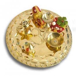 OM Brass Thali 17 OM Brass Thali 17