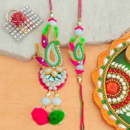 Charming Rakhi Lumba Set Charming Rakhi Lumba Set