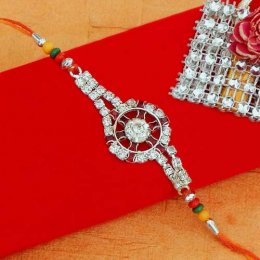 Dial shape diamond Rakhi Dial shape diamond Rakhi