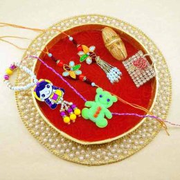 Handmade Family Rakhi Tray - 16 Handmade Family Rakhi Tray - 16