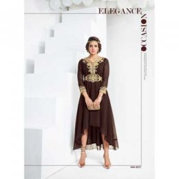 Incredible Brown Designer Kurti Incredible Brown Designer KurtiÂ