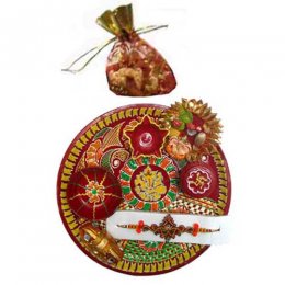 Ganesh Puja Thali With Dry Fruits Ganesh Puja Thali With Dry Fruits