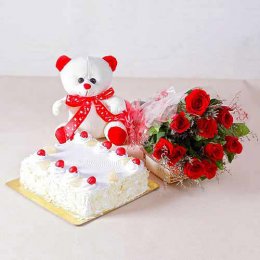 Flower's Cake & Teddy - India Delivery Only Flower's Cake & Teddy - India Delivery Only