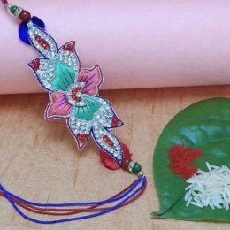 Fancy Diamond Studded Rakhi Fancy Diamond Studded Rakhi