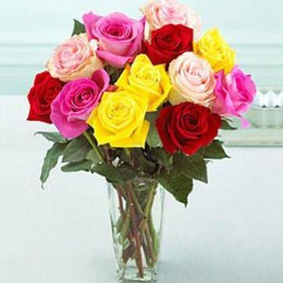 Bouquet Of Multicolored Roses - Switzerland Delivery Only Bouquet Of Multicolored Roses - Switzerland Delivery Only