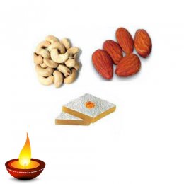 Badam Barfi & Dry Fruits Hamper - 11049 Badam Barfi & Dry Fruits Hamper - 11049