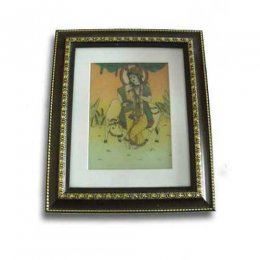 Natural Gem Stone Lord Krishna Painting Natural Gem Stone Lord Krishna Painting