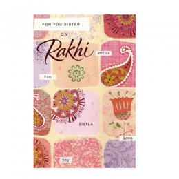 Greeting Card With Rakhi - 5 Greeting Card With Rakhi - 5