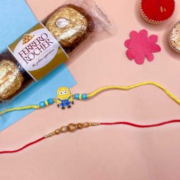 Ferrero Rocher With 1 Kid Or 1 Designer Rakhi - Australia Direct Ferrero Rocher With 1 Kid Or 1 Designer Rakhi - Australia Direct