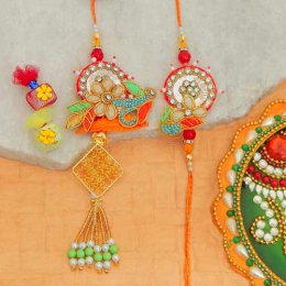 Graceful Rakhi Lumba Set - 2 Graceful Rakhi Lumba Set - 2