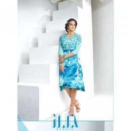 Incredible sKY and Blue Designer Kurti Incredible sKY and Blue Designer KurtiÂ