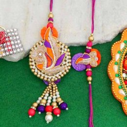 Charismatic Rakhi Lumba Set - 4 - Australia Delivery Only Charismatic Rakhi Lumba Set - 4 - Australia Delivery Only