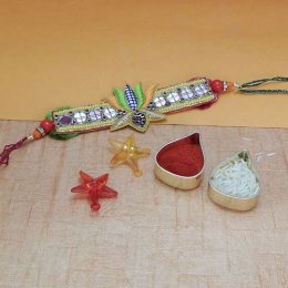 Smashing Mirror Work Rakhi. Smashing Mirror Work Rakhi.