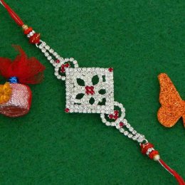 Exquisite Diamond Studded Rakhi Exquisite Diamond Studded Rakhi