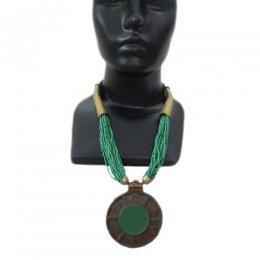 Green Cheer Necklace With Pendant Green Cheer Necklace With Pendant