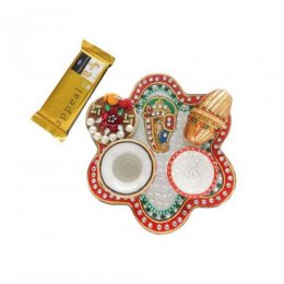 Buy Diwali Pooja Thali Brass Set, Pooja Thali Set - Indic Inspirations –  indic inspirations