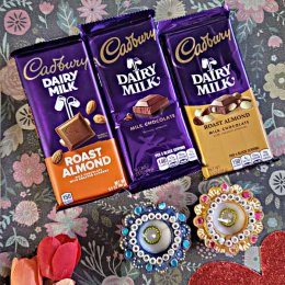 3 Dairy Milk With Diya - USA Delivery Direct 3 Dairy Milk With Diya - USA Delivery Direct
