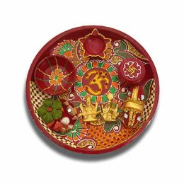 Ganesh Lakshmi OM Puja Thali 7- Singapore Delivery only Ganesh Lakshmi OM Puja Thali 7- Singapore Delivery only
