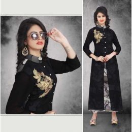 Superb Black Designer Kurti Superb Black Designer Kurti