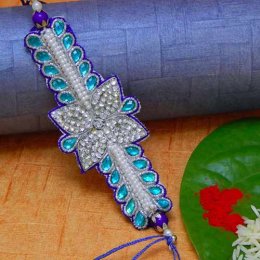 Classy American Diamond Rakhi Classy American Diamond Rakhi