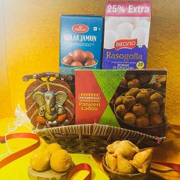 Leaf Wall Hanging Ganesha & Sweets - USA Delivery Direct Leaf Wall Hanging Ganesha & Sweets - USA Delivery Direct