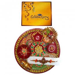 Ganesh Puja Thali With Celebrations Ganesh Puja Thali With Celebrations