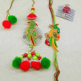 Dazzling Rakhi Lumba Set - 3 Dazzling Rakhi Lumba Set - 3
