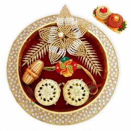 Round Plastic Fancy Pooja Thali - 07 - CANADA Delivery Only Round Plastic Fancy Pooja Thali - 07 - CANADA Delivery Only