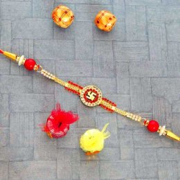 Swastik AD Studded Rakhi Swastik AD Studded Rakhi