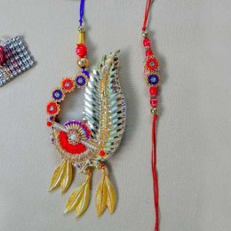 Enthralling Rakhi Lumba Set Enthralling Rakhi Lumba Set