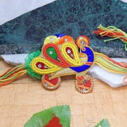Radiant Peacock Rakhi Radiant Peacock Rakhi