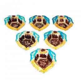 Colourful White Metal Diya Colourful White Metal Diya