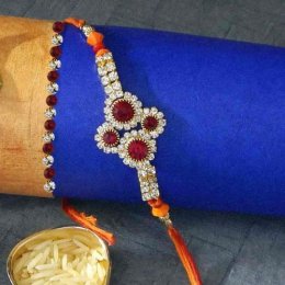 Heartfelt Floral Rakhi Thread Heartfelt Floral Rakhi Thread