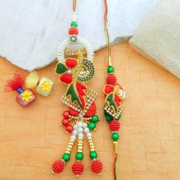 Infatuating Rakhi Lumba Set Infatuating Rakhi Lumba Set
