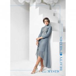 Inspiring Grey Color Designer Kurti Inspiring Grey Color Designer Kurti