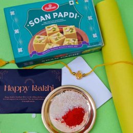 Rakhi With Soan Papdi - Australia Delivery Direct Rakhi With Soan Papdi - Australia Delivery Direct
