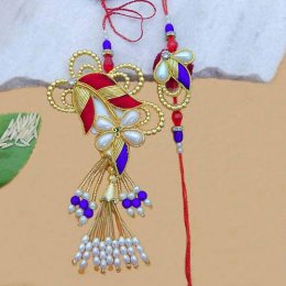 Designer Rakhi Lumba Set - UK Delivery Only Designer Rakhi Lumba Set - UK Delivery Only