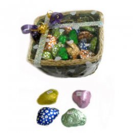 Hand Made Chocolates Basket with Rakhi Hand Made Chocolates Basket with Rakhi
