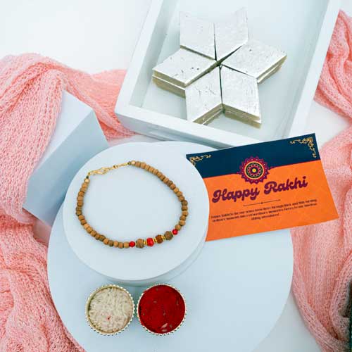 Rakhi With Kaju Katli - Australia Delivery Direct