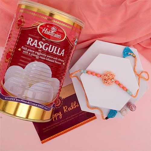 Designer Rakhi With Rasgulla - Australia Delivery Direct
